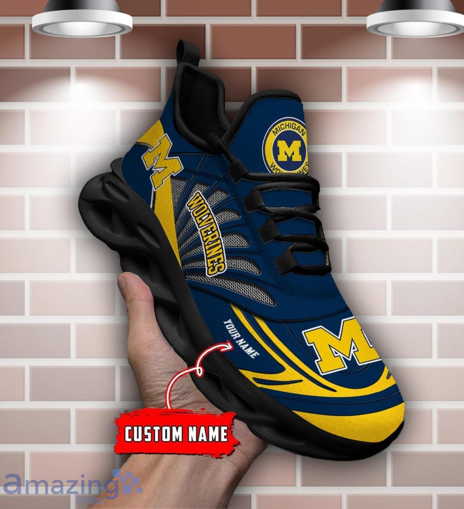 Custom Name Michigan Wolverines Personalized Name Max Soul Shoe Trending Sport Gift image Custom Name Michigan Wolverines Personalized Name Max Soul Shoe Trending Sport Gift Product Photo 3