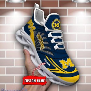 Custom Name Michigan Wolverines Personalized Name Max Soul Shoe Trending Sport Gift Product Photo 1