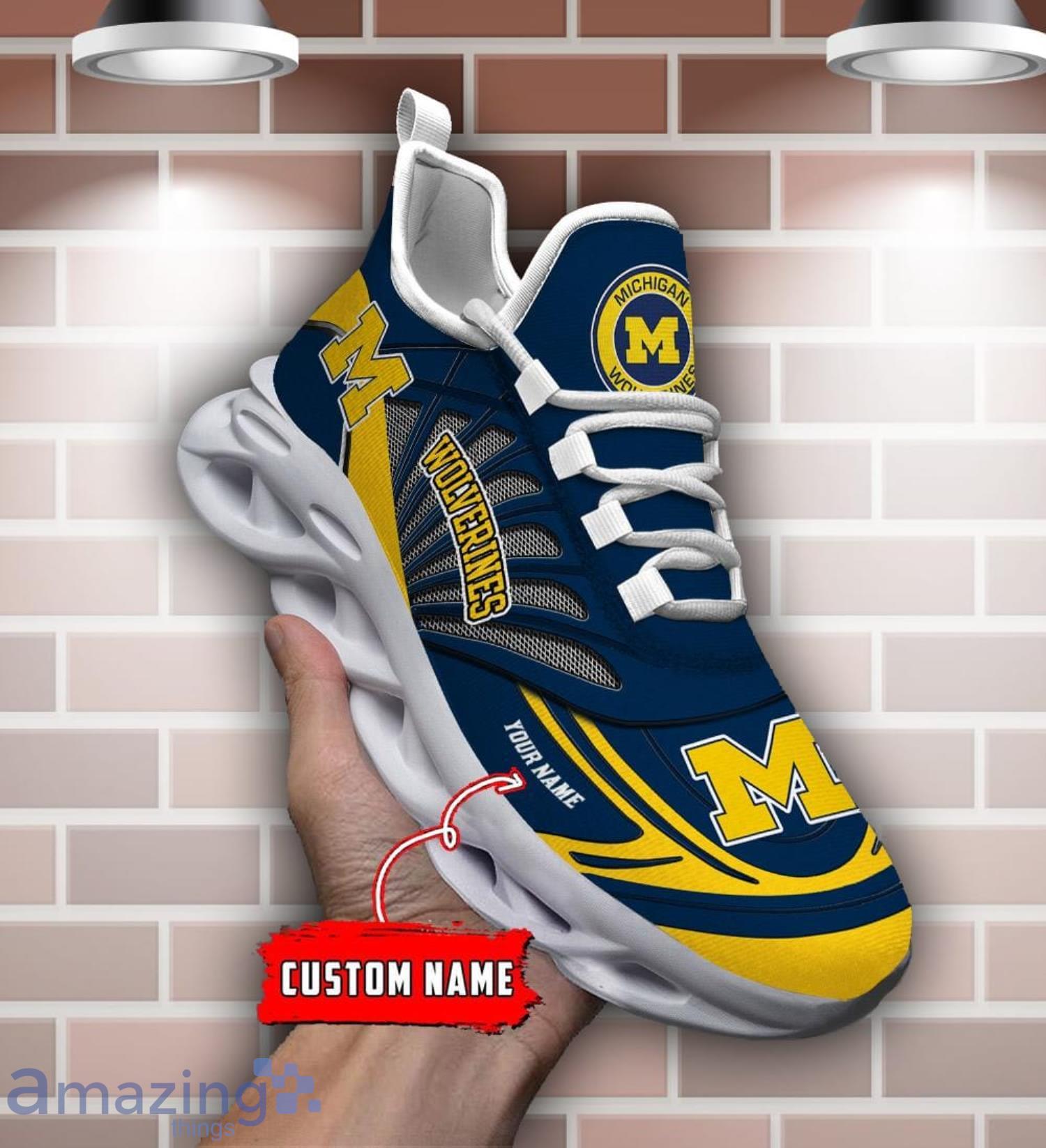 Custom Name Michigan Wolverines Personalized Name Max Soul Shoe Trending Sport Gift image Custom Name Michigan Wolverines Personalized Name Max Soul Shoe Trending Sport Gift Product Photo 1