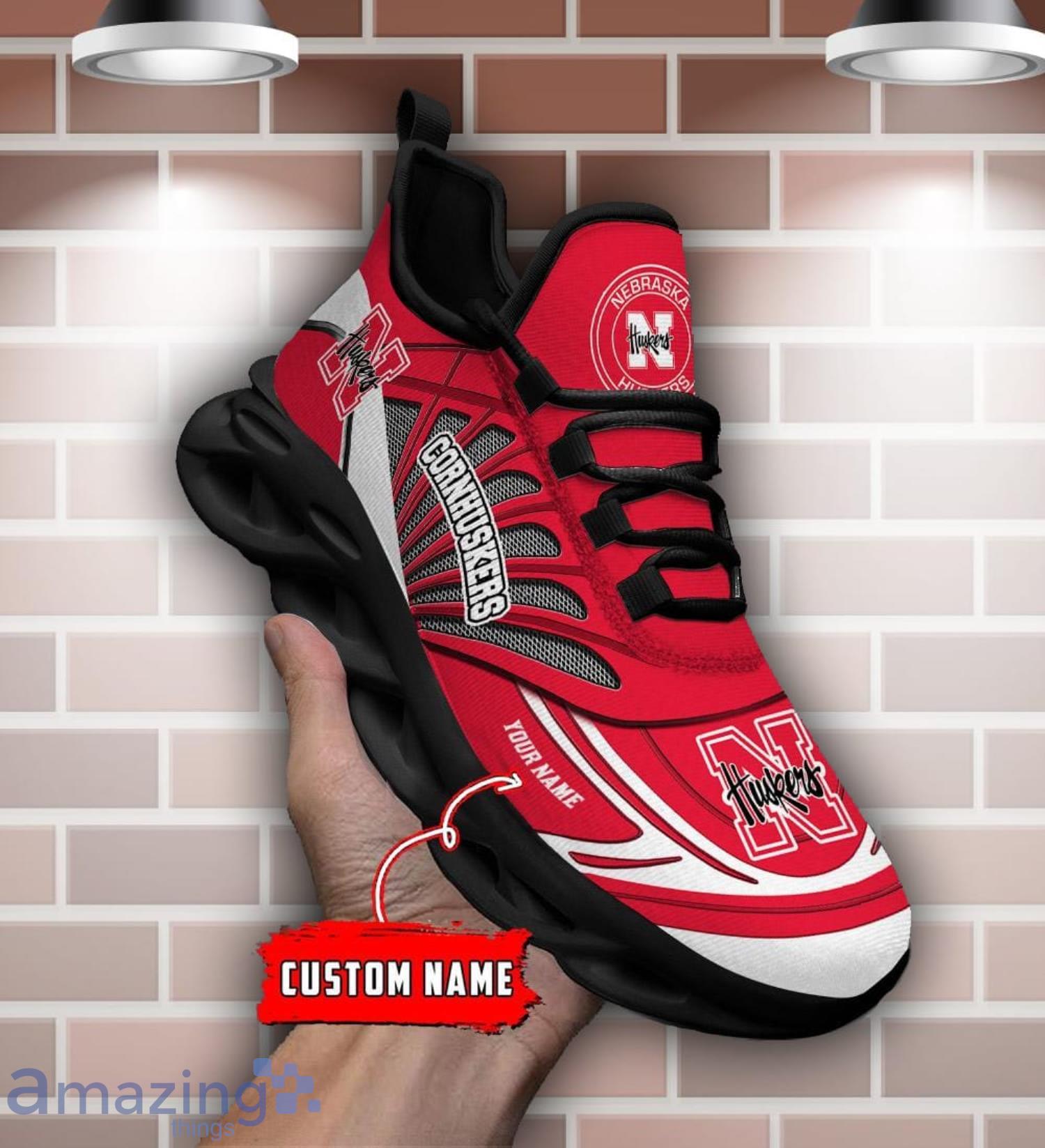 Custom Name Nebraska Cornhuskers Personalized Name Max Soul Shoe Trending Sport Gift image Custom Name Nebraska Cornhuskers Personalized Name Max Soul Shoe Trending Sport Gift Product Photo 4