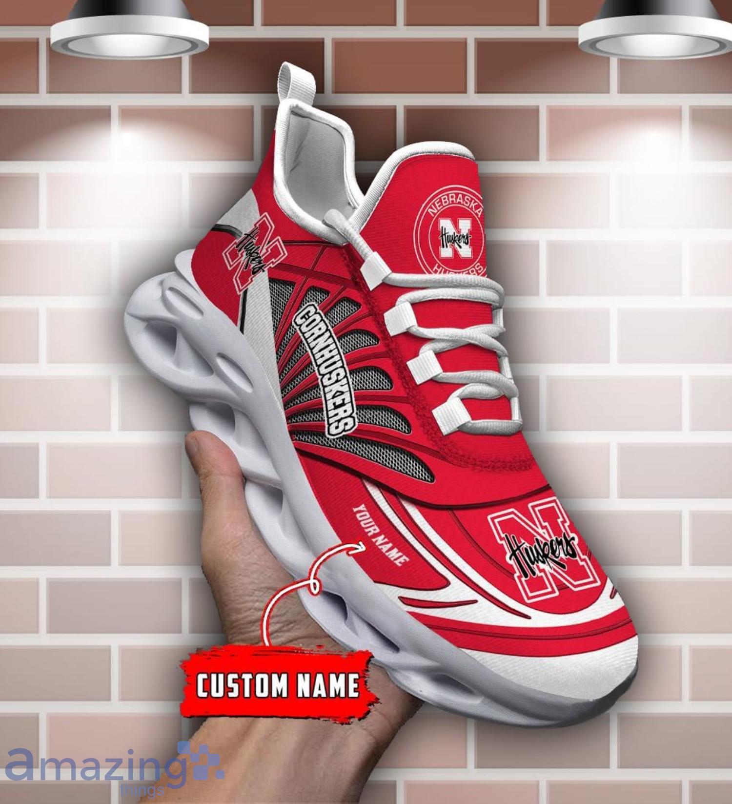 Custom Name Nebraska Cornhuskers Personalized Name Max Soul Shoe Trending Sport Gift image Custom Name Nebraska Cornhuskers Personalized Name Max Soul Shoe Trending Sport Gift Product Photo 1