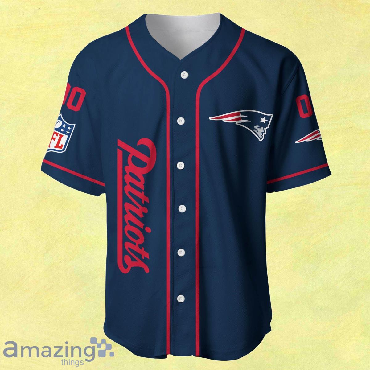 New England Patriots Custom name Baseball Shirt Best Gift For Men And Women