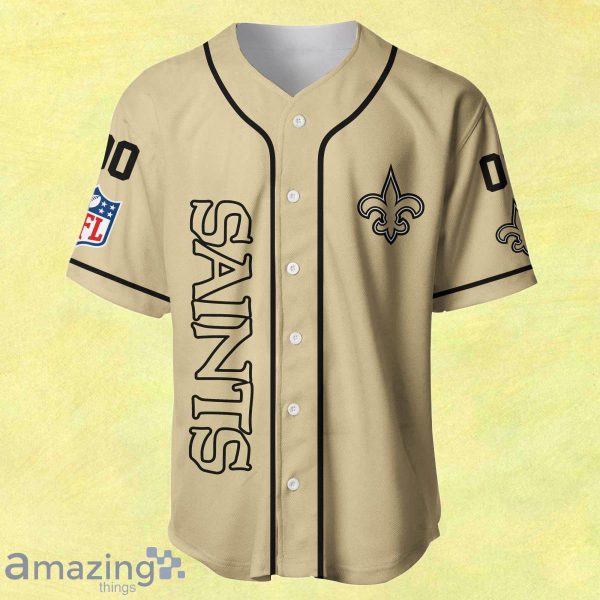 New orleans saints baseball style hot sale jersey