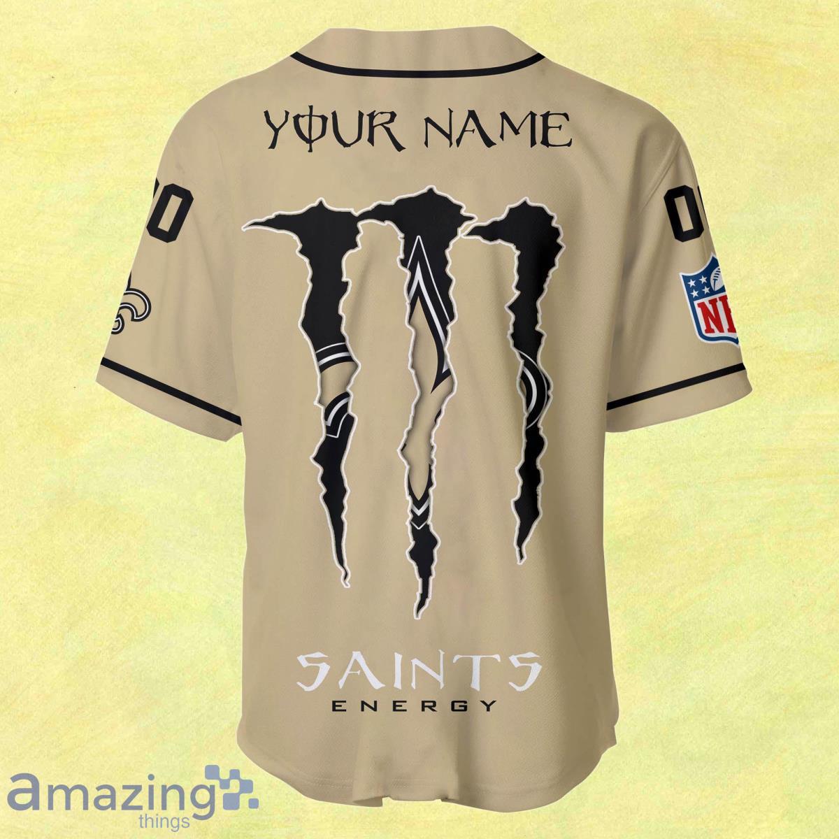 Custom Name New Orleans Saints Baseball Jersey Shirt Impressive Gift