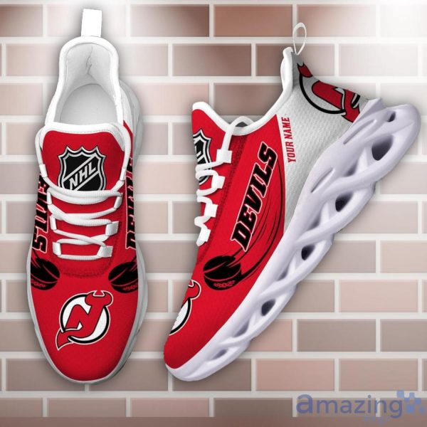 Custom Name NHL New Jersey Devils Personalized Name Max Soul Shoes Trending Sport Gift Sneakers Product Photo 4