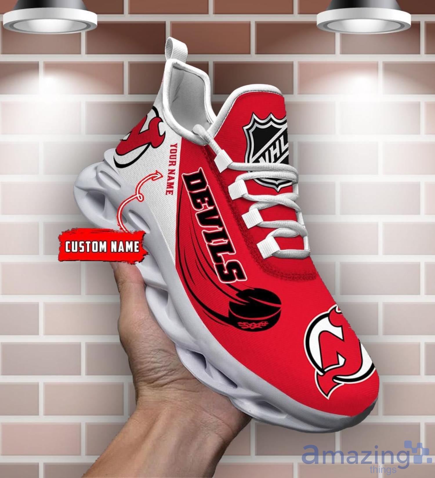 Custom Name NHL New Jersey Devils Personalized Name Max Soul Shoes Trending Sport Gift Sneakers Product Photo 1
