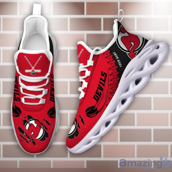 Custom Name NHL New Jersey Devils Personalized Name Ultra Max Soul Sneakers For Men And Women Product Photo 2