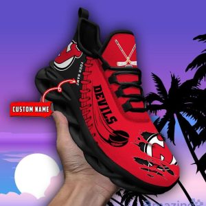 Custom Name NHL New Jersey Devils Personalized Name Ultra Max Soul Sneakers For Men And Women image Custom Name NHL New Jersey Devils Personalized Name Ultra Max Soul Sneakers For Men And Women Product Photo 4