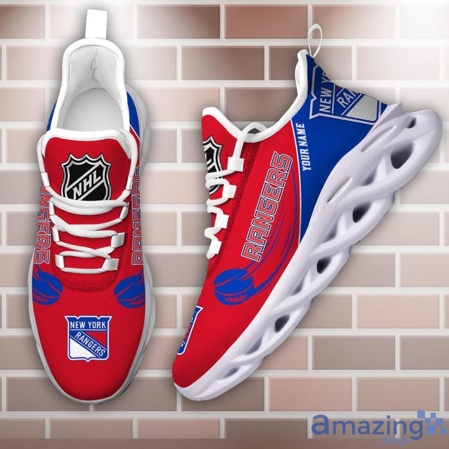 LIMITED DESIGN Personalized NHL New York Rangers Nike Air Force Sneakers