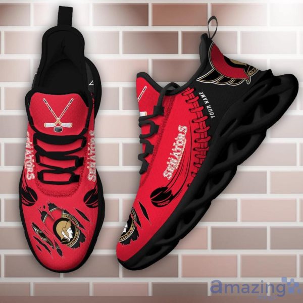 Custom Name NHL Ottawa Senators Personalized Name Ultra Max Soul Sneakers For Men And Women Product Photo 3