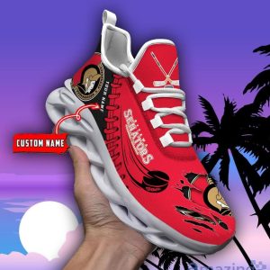 Custom Name NHL Ottawa Senators Personalized Name Ultra Max Soul Sneakers For Men And Women Product Photo 1