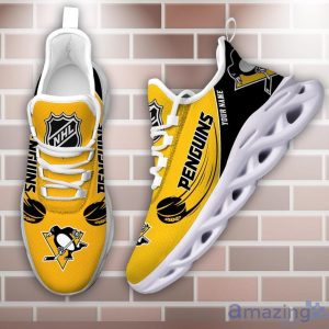 Custom Name NHL Pittsburgh Penguins Personalized Name Max Soul Shoes Trending Sport Gift Sneakers image Custom Name NHL Pittsburgh Penguins Personalized Name Max Soul Shoes Trending Sport Gift Sneakers Product Photo 4