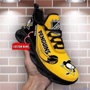 Custom Name NHL Pittsburgh Penguins Personalized Name Max Soul Shoes Trending Sport Gift Sneakers Product Photo 1