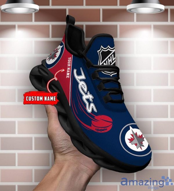 Custom Name NHL Winnipeg Jets Personalized Name Max Soul Shoes Trending Sport Gift Sneakers Product Photo 2