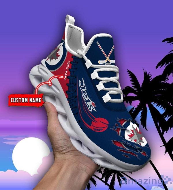 Custom Name NHL Winnipeg Jets Personalized Name Ultra Max Soul Sneakers For Men And Women Product Photo 4