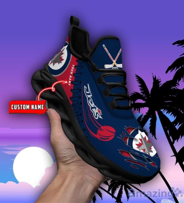 Custom Name NHL Winnipeg Jets Personalized Name Ultra Max Soul Sneakers For Men And Women Product Photo 1