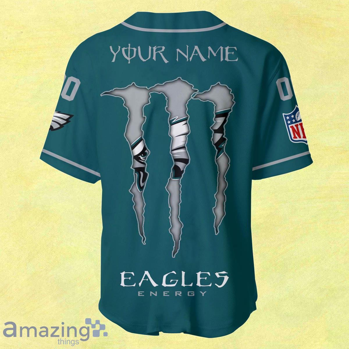 Philadelphia Eagles Vintage Styles Print Unisex 34 Sleeve Baseball