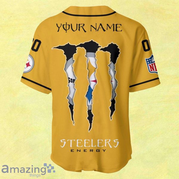 Pittsburgh Steelers Custom Name And Number Baseball Jersey NFL Shirt Fan  Gifts