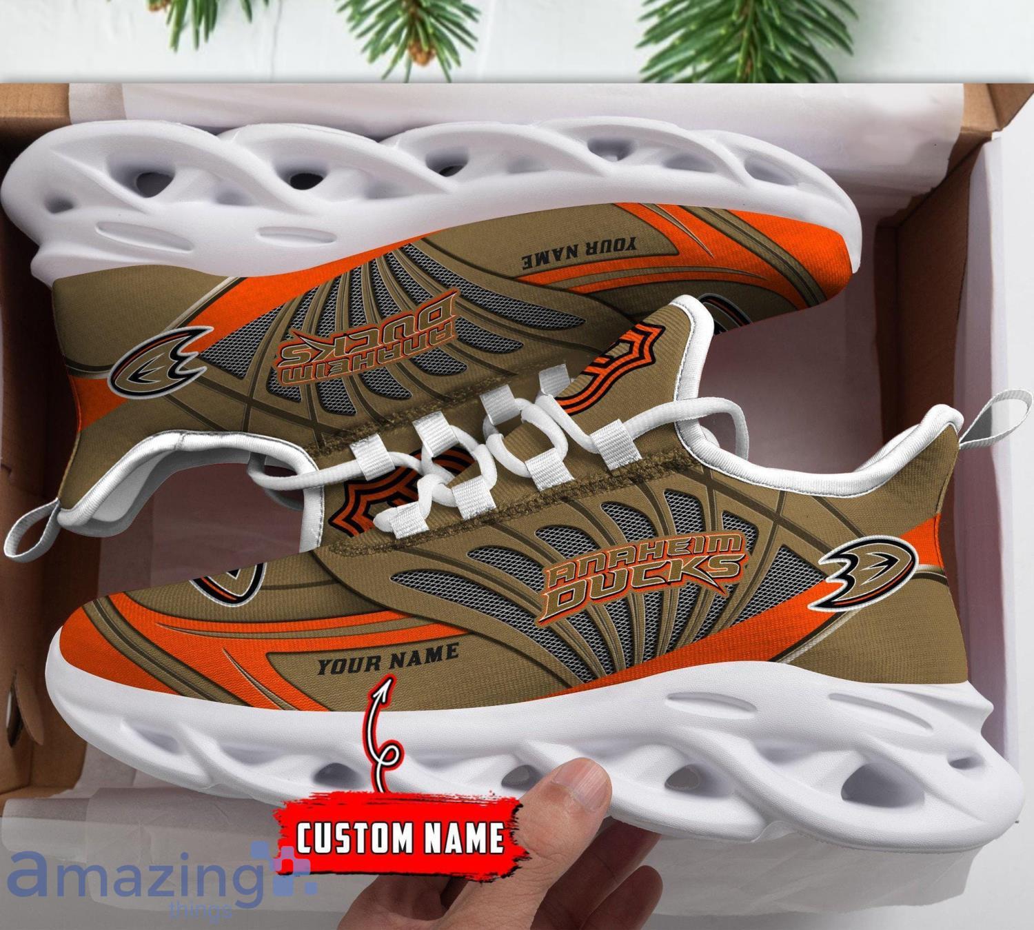 Anaheim Ducks Custom Name Max Soul Sneakers Men And Women Running