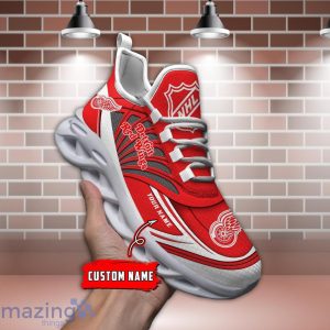 Custom Name Shoes Detroit Red Wings Max Soul Sneakers Men And Women Sport Shoes image Custom Name Shoes Detroit Red Wings Max Soul Sneakers Men And Women Sport Shoes Product Photo 4
