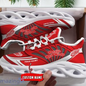 Custom Name Shoes Detroit Red Wings Max Soul Sneakers Men And Women Sport Shoes Product Photo 1
