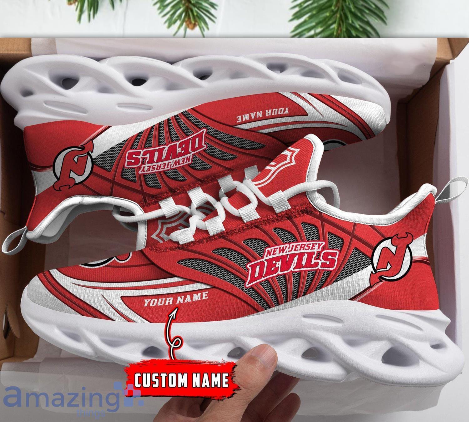 Custom Name Shoes New Jersey Devils Max Soul Sneakers Men And Women Sport Shoes Product Photo 1