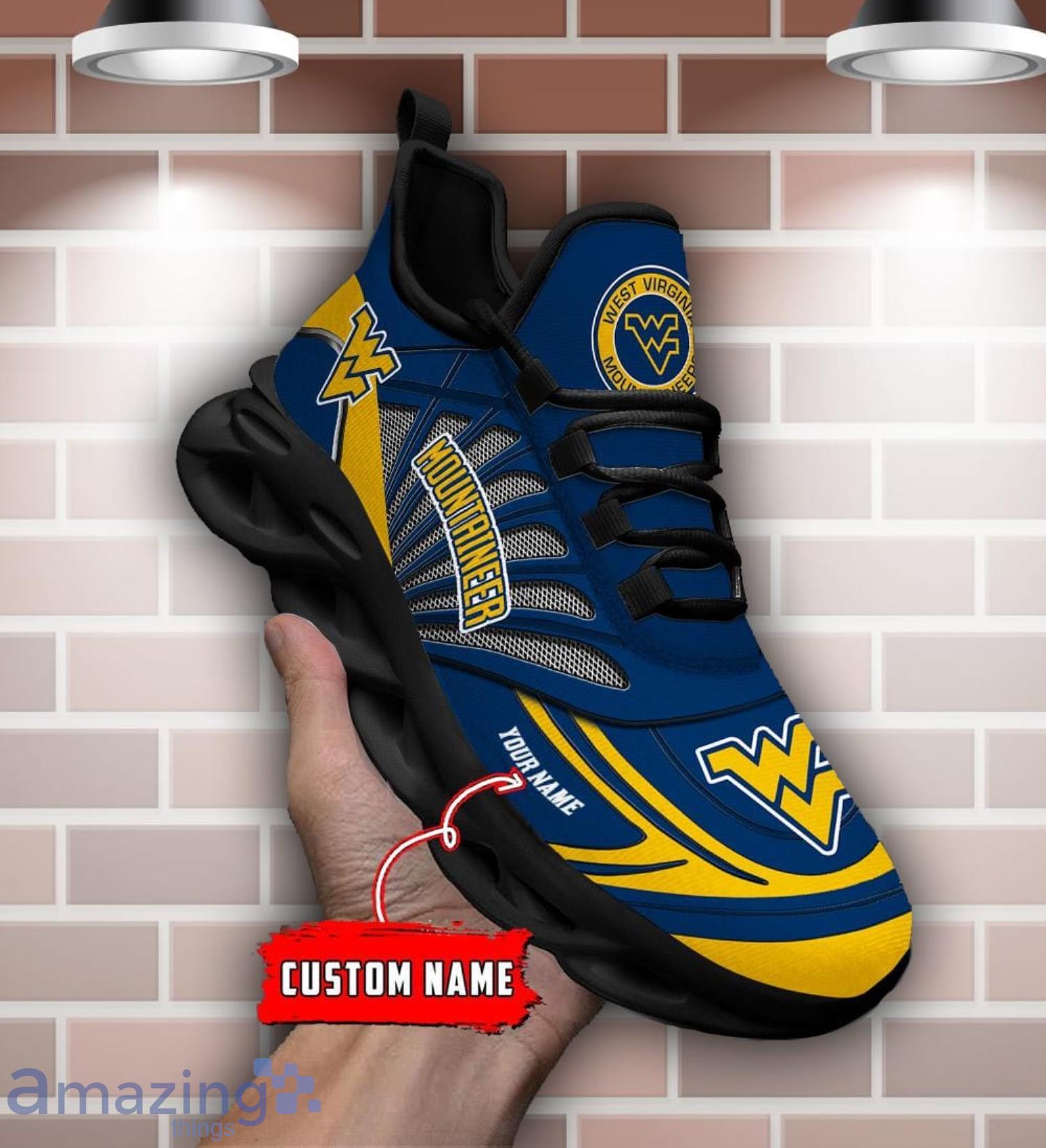 Custom Name West Virginia Mountaineers Personalized Name Max Soul Shoe Trending Sport Gift image Custom Name West Virginia Mountaineers Personalized Name Max Soul Shoe Trending Sport Gift Product Photo 4