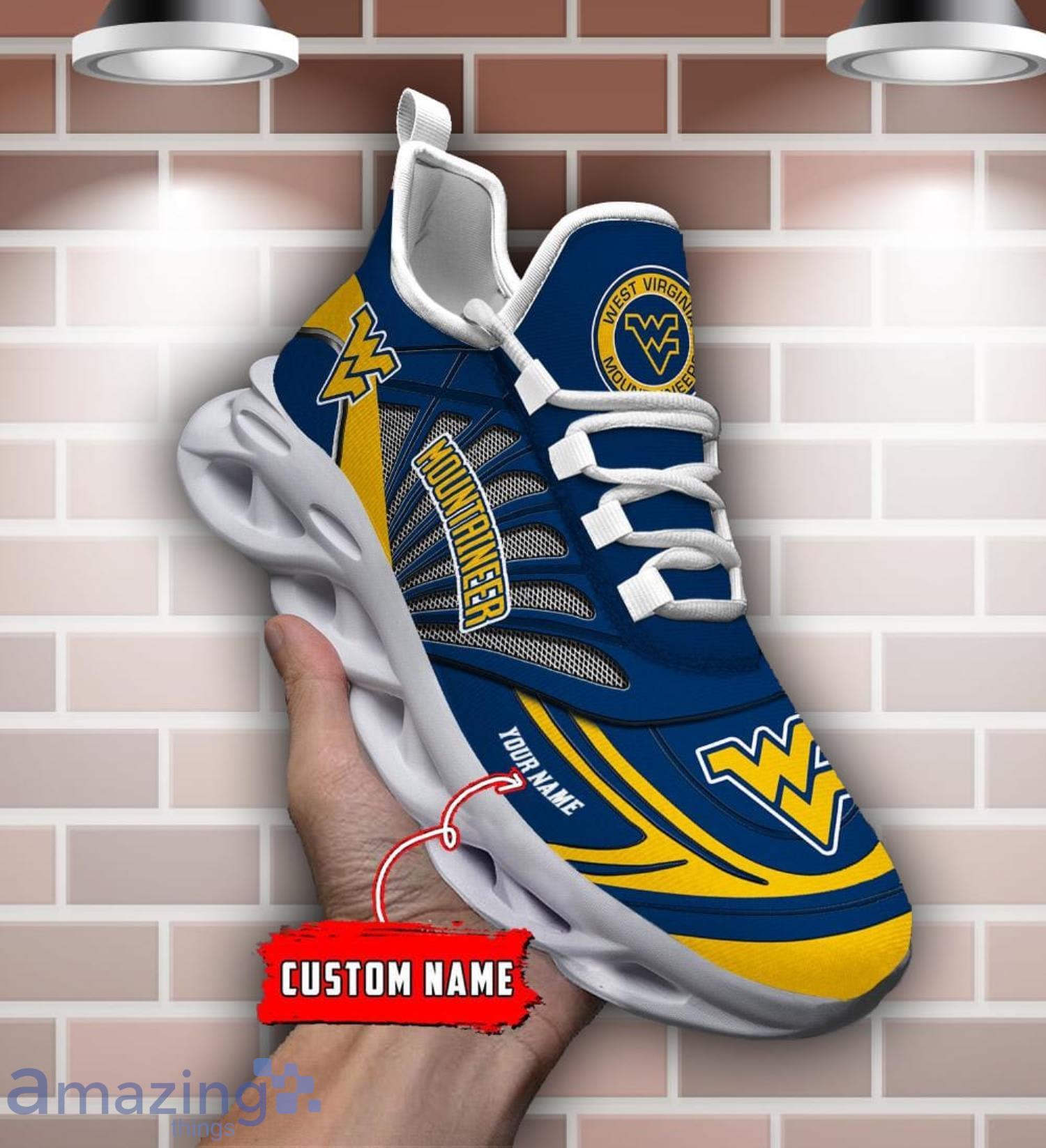 Custom Name West Virginia Mountaineers Personalized Name Max Soul Shoe Trending Sport Gift image Custom Name West Virginia Mountaineers Personalized Name Max Soul Shoe Trending Sport Gift Product Photo 1