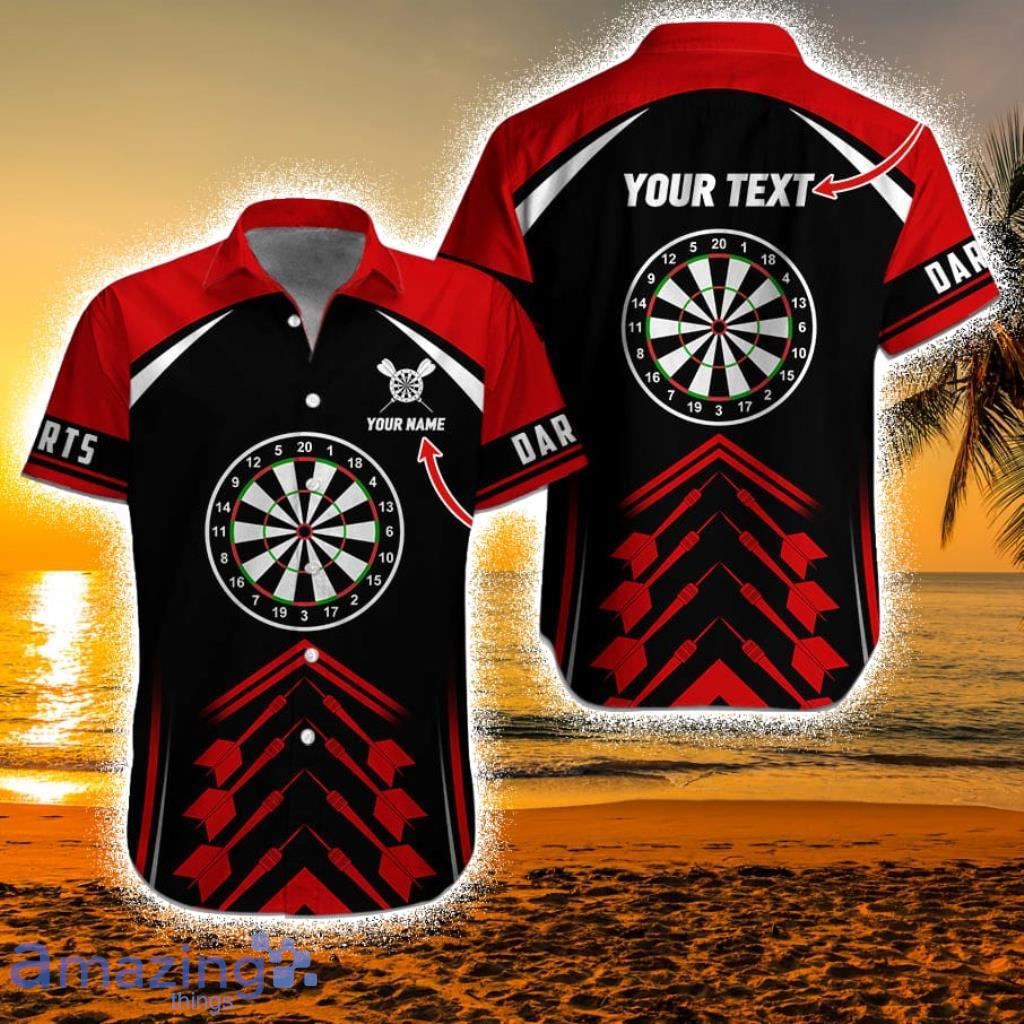 Customized Name And Text Personalized Name Darts Team Uniforms Aloha Shirt For Men And Women Gift For Darts Lovers Product Photo 1