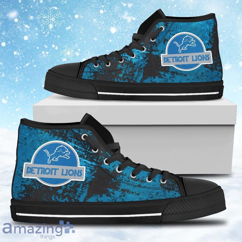 Men's Detroit Lions Big Logo High Top Shoes