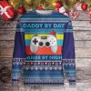 Daddy By Day Gamer By Night Ugly Sweater For Christmas