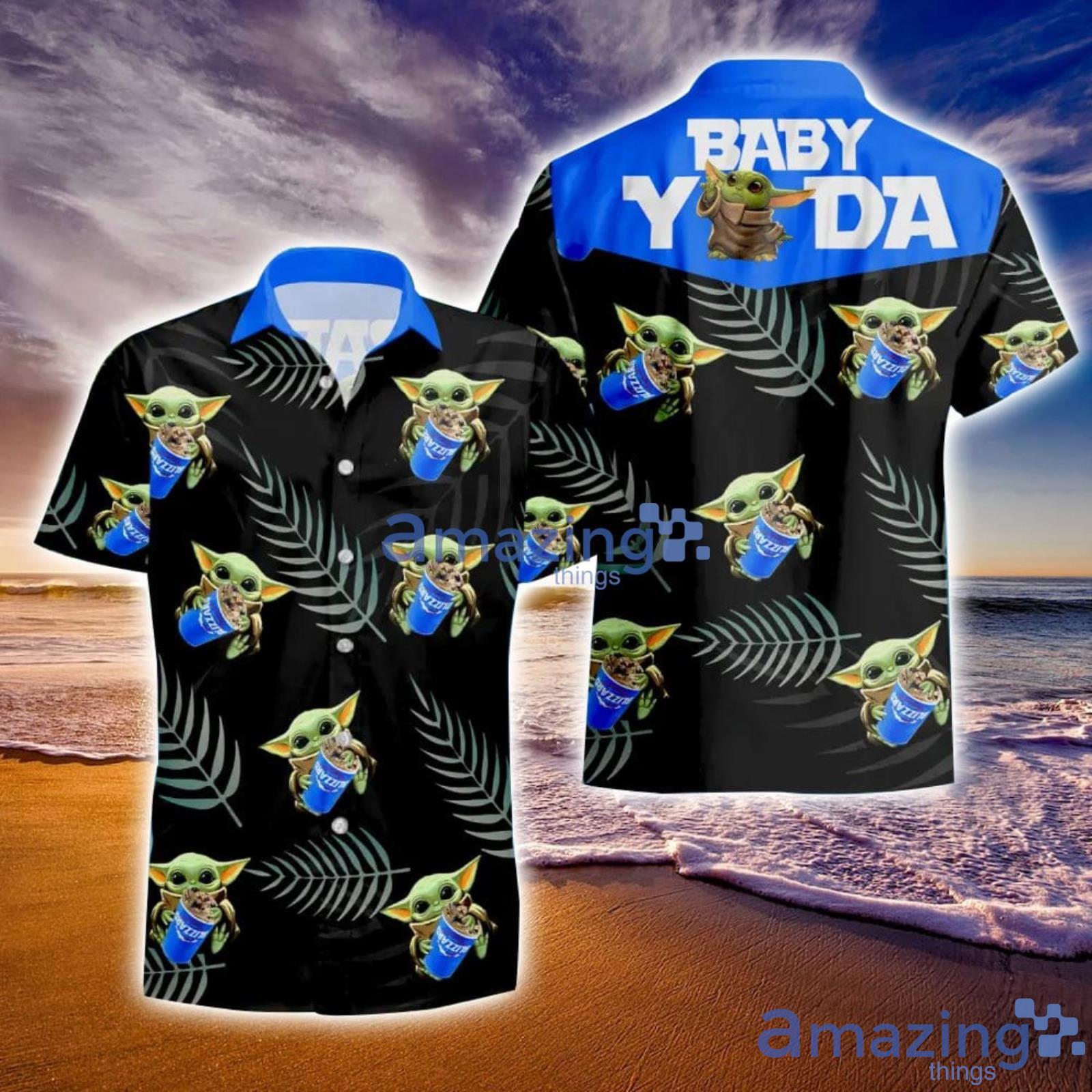 Dairy Queen Baby Yoda Hug Tropical Hawaiian Shirt And Shorts Aloha Summer Gift For Men And Women Product Photo 1