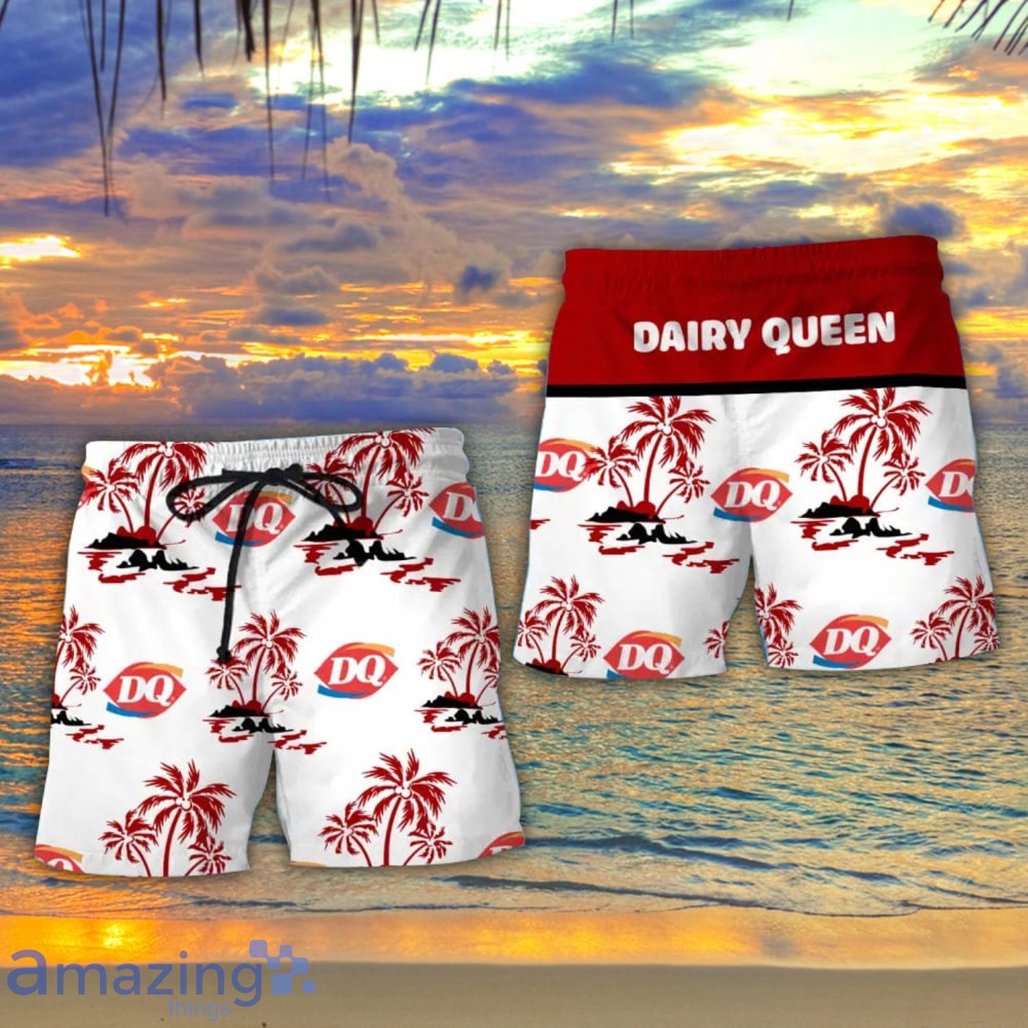 dairy queen New Coconut 3D Hawaiian Beach Shirt For Summer