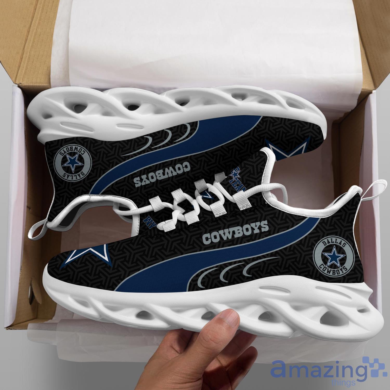 Dallas Cowboys NFL Clunky Shoes Sport Fans Gift Men And Women Max Soul Sneakers image Dallas Cowboys NFL Clunky Shoes Sport Fans Gift Men And Women Max Soul Sneakers Product Photo 5