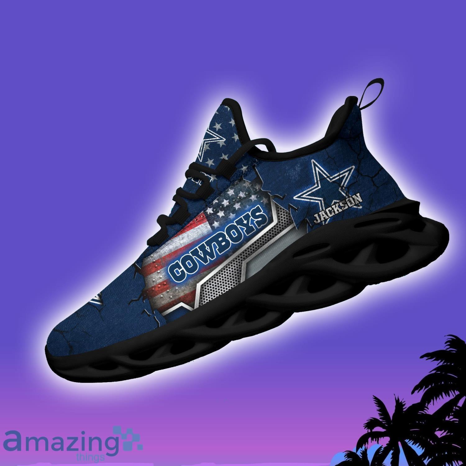 Dallas Cowboys NFL Custom Name Max Soul Shoes