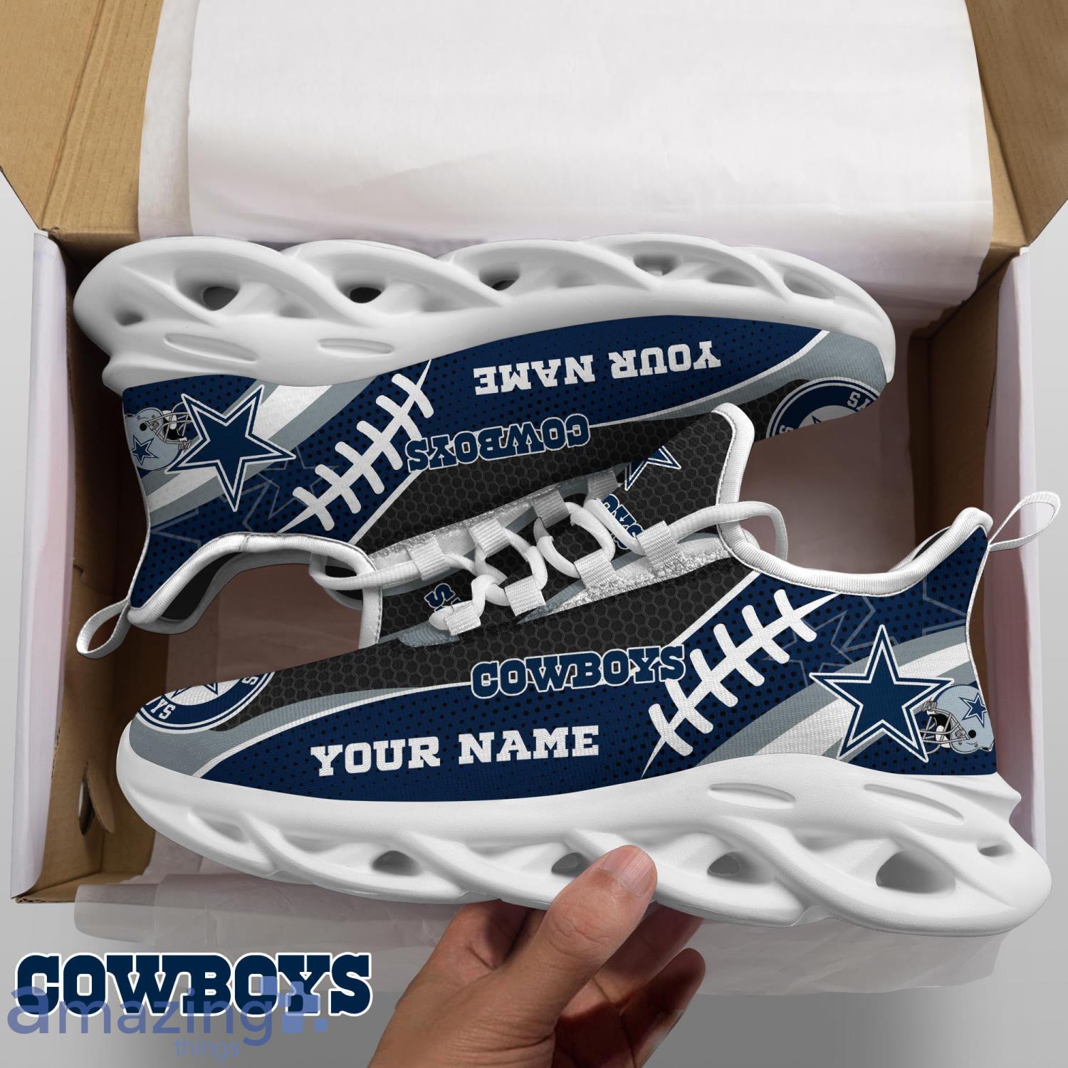 Dallas Cowboys NFL Sneakers Custom Name Ultra Max Soul Shoes For Fans image Dallas Cowboys NFL Sneakers Custom Name Ultra Max Soul Shoes For Fans Product Photo 5