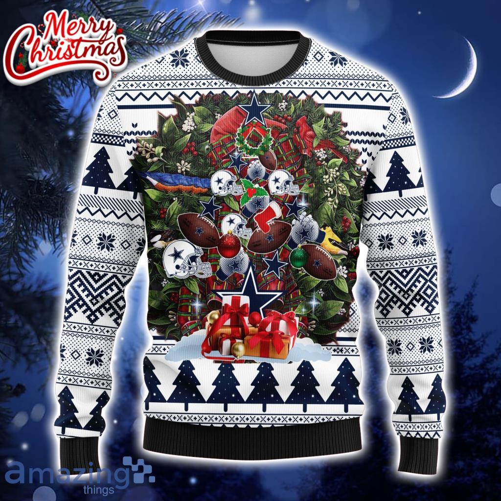 Dallas Cowboys Tree Ugly Christmas Fleece Sweater - Growkoc