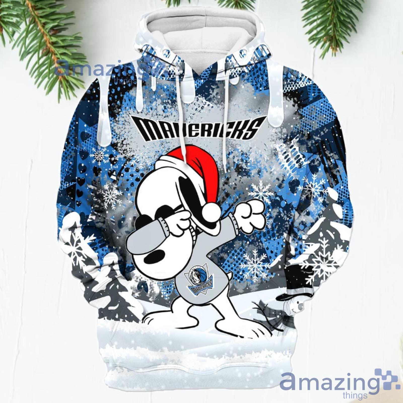 Dallas Mavericks Snoopy Dabbing The Peanuts American Christmas