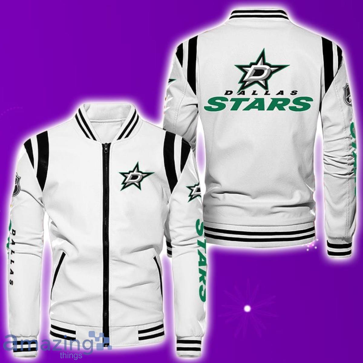 Dallas Stars Leather Bomber Jacket Best Gift For Men And Women Fans