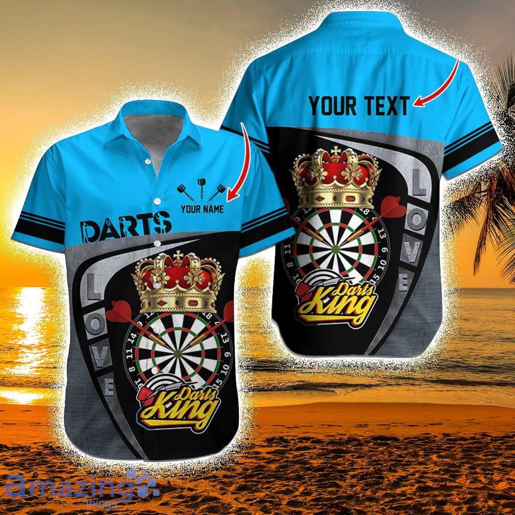 Darts Hawaiian Shirt Custom Name, Love Darts King Uniforms Personalized Aloha Hawaiian Shirts Product Photo 1