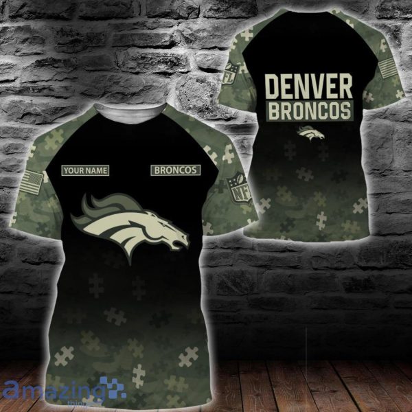 Denver Broncos Nfl Custom Name And Number T-Shirt Sweatshirt