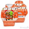Denver Broncos Baby Groot And Grinch Best Friends 3D Chirstmas Sweater Hoodie