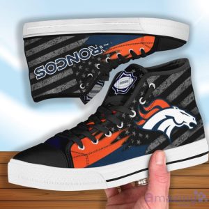Denver Broncos High Top Shoes Casual Sneakers For Fans Product Photo 2