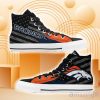 Denver Broncos High Top Shoes Casual Sneakers For Fans