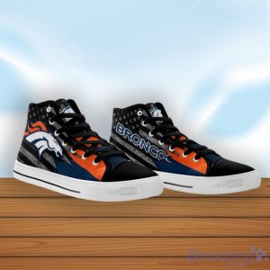 Denver Broncos High Top Shoes Casual Sneakers For Fans Product Photo 3
