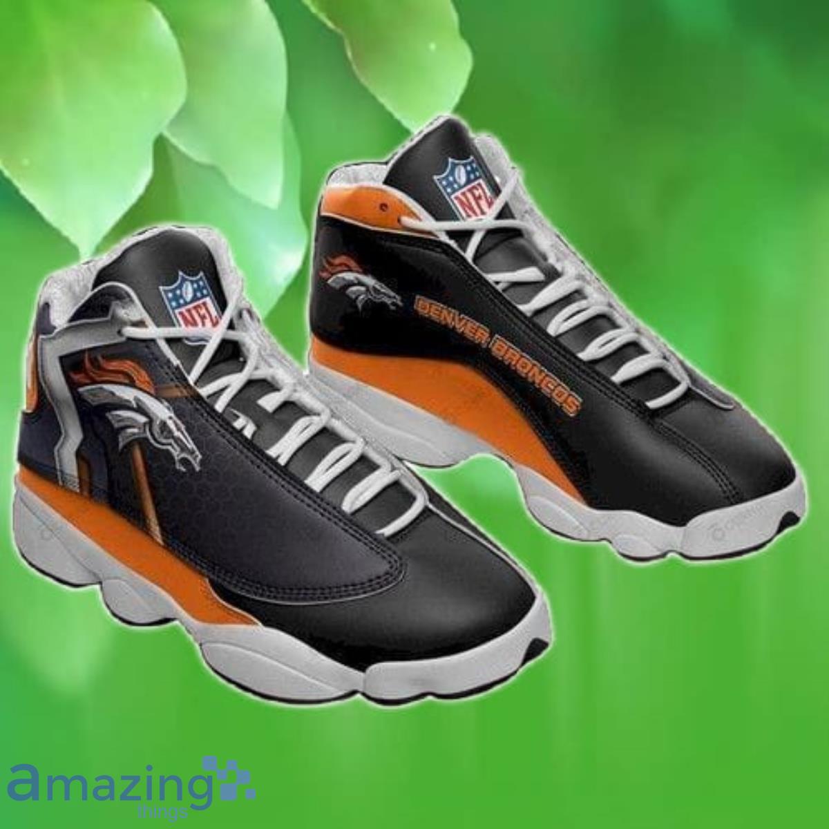 Denver Broncos Air Jordan 13 Sneaker, Denver Broncos Football Gifts for  Fans - Reallgraphics