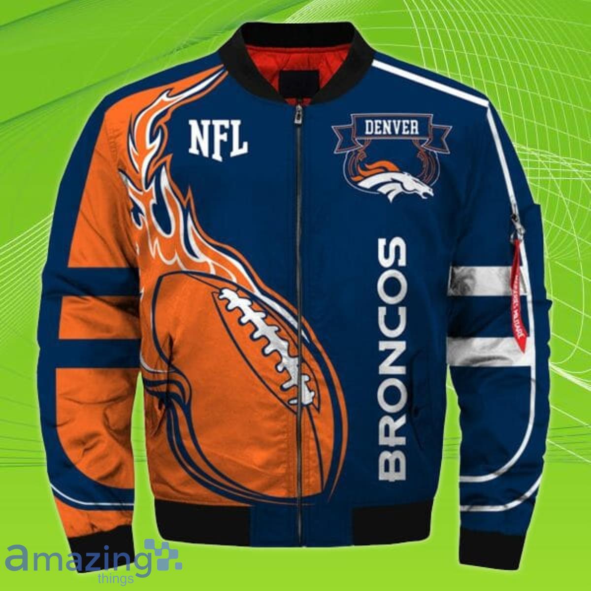 Broncos Lightweight Quarter-Zip Rain Jacket