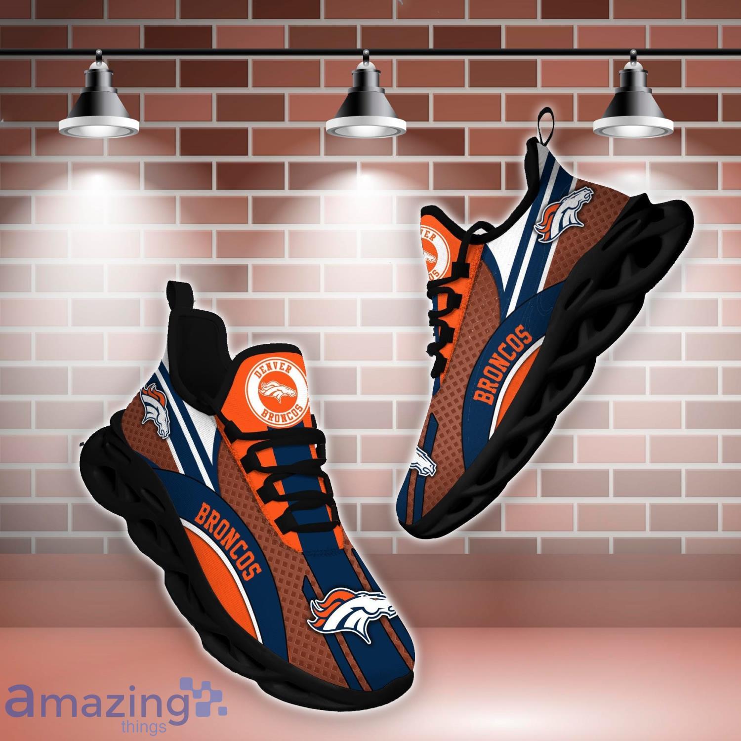 Denver Broncos NFL Clunky Shoes Running Max Soul Shoes For Men And Women