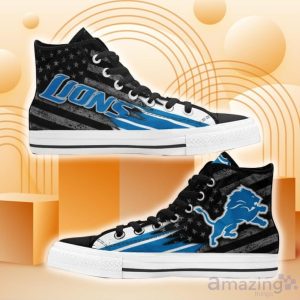 Detroit Lions High Top Shoes Casual Sneakers For Fans Product Photo 1