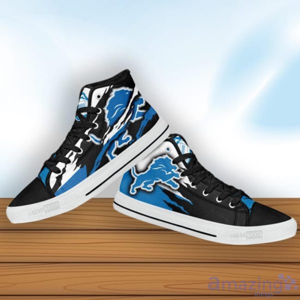 Detroit Lions Mens High Top Sneakers High Top in 2023